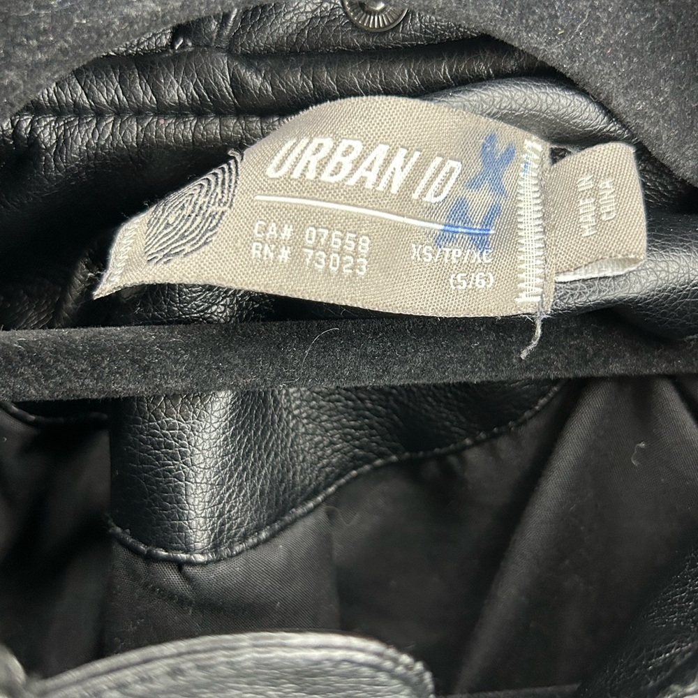 Kid’s Urban Planet Black Bomber Jacket - Picture 4 of 4
